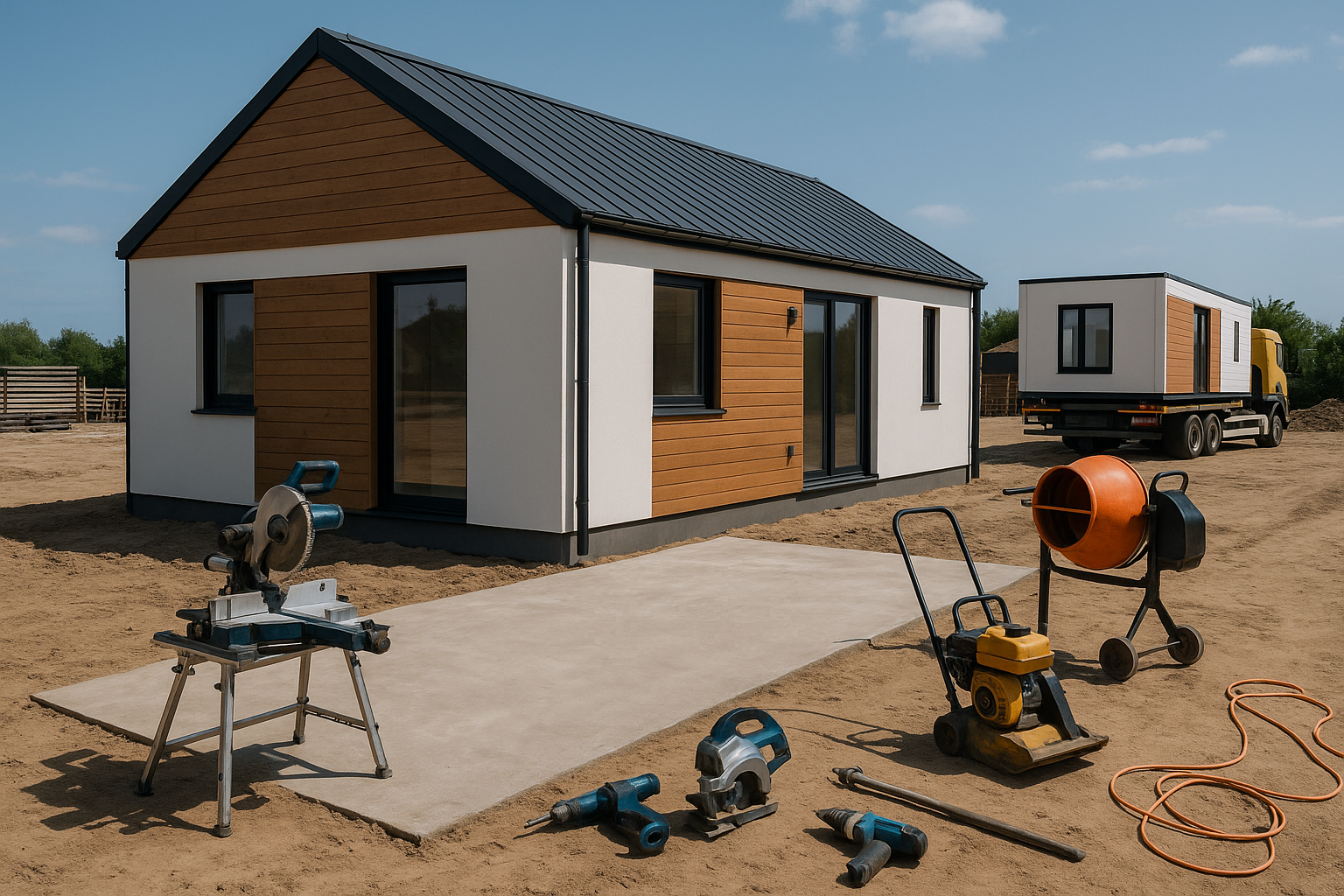 Inwestycja: rozwój działalności i zakup sprzętu do montażu domów modułowych